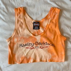 Vintage Harley Davidson Cropped Tank